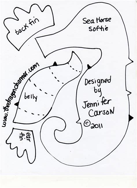 All of us who enjoy sewing and love doing it as much as possible know how many perks this hobby brings to the table. Softie of the Week, Seahorse Softie | Jennifer Carson