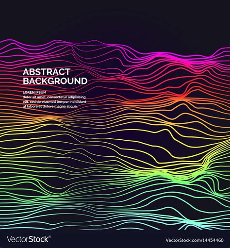 Abstract Background With A Colored Dynamic Vector Image
