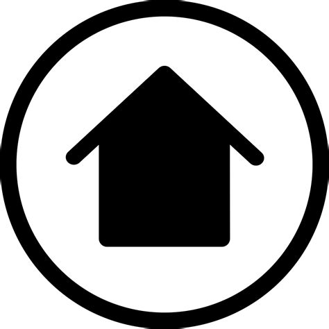 Simple Circled Home Icon Transparent Png Stickpng