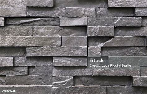 Dark Grey Wall Cladding For Interiors Artificial Stone Background And