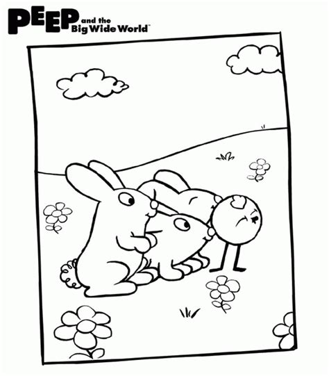 Peep And The Big Wide World Coloring Pages Coloring Home