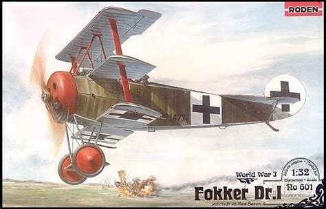 132 Roden Fokker Dr I Red Baron Wwi German Triplane Fighter