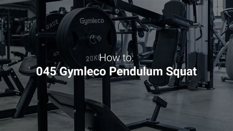 How To Use Gym Machines Pendulum Squat Youtube