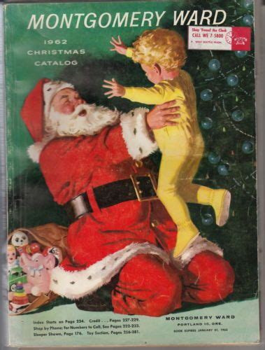 1962 Montgomery Ward Christmas Book Christmas Catalogs Christmas