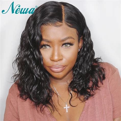 Nyuwa 13x6 Lace Front Wigs For Black Woman Pre Plucked Lace Front Human Hair Wigs Bleached Knots