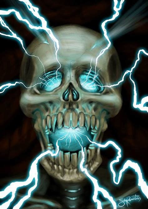 Lightning Skull By Eduramisters On Deviantart