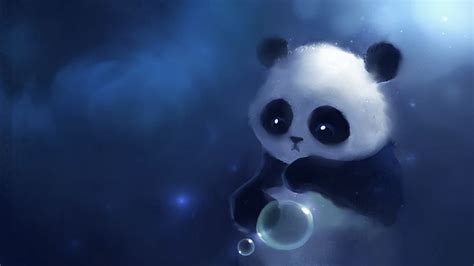 Baby Panda Playing Bubble Soooo Cute Wallpaper 22