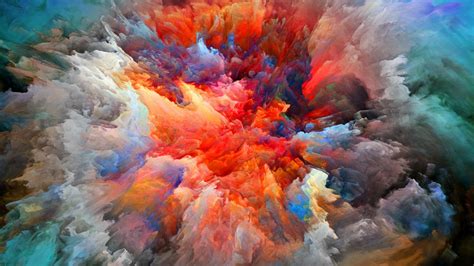 Explosion Of Colors Hd Wallpaper Wallpaper Download 5120x2880