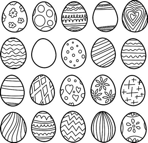 Black Easter Egg Outline Silhouettes Stock Photos Pictures And Royalty