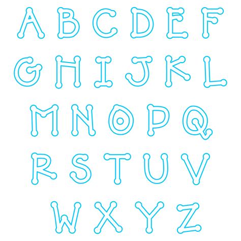 Printable Alphabet Applique Letter Templates Free