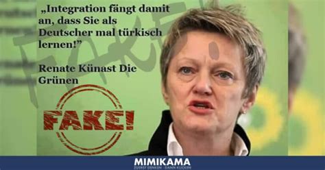 Grünen Politikerin Renate Künast Klagt Facebook Wegen Falschzitat