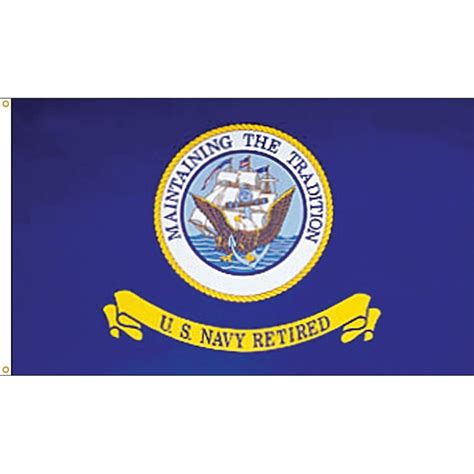 retired navy 3x5 feet flag endura poly 070193 fortisvex