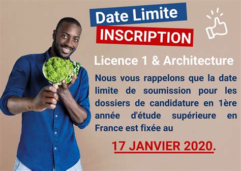Fin des Inscriptions en Licence 1 & Architecture  Campus France