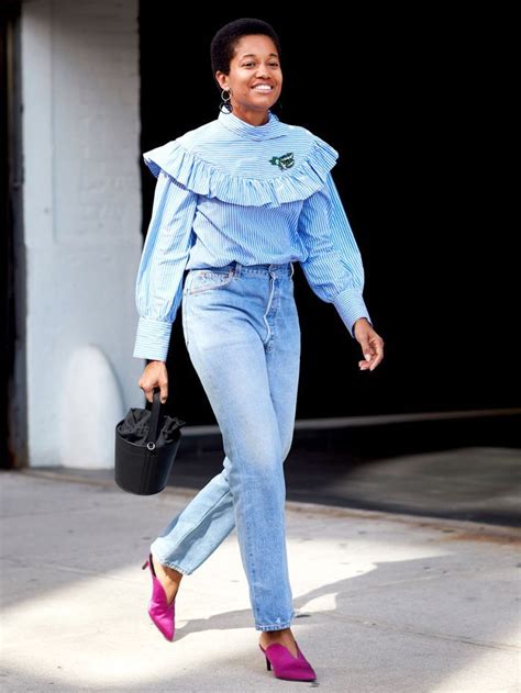 13 outfits that prove high waisted jeans are eternally chic high waisted jeans outfit high