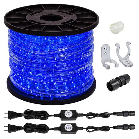 150ft Blue 2 Wire Led Rope Lights Home Inoutdoor Christmas Lighting W