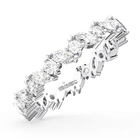 Fr01398 Marquise And Round Cut Diamonds Full Eternity Ring Earth Star