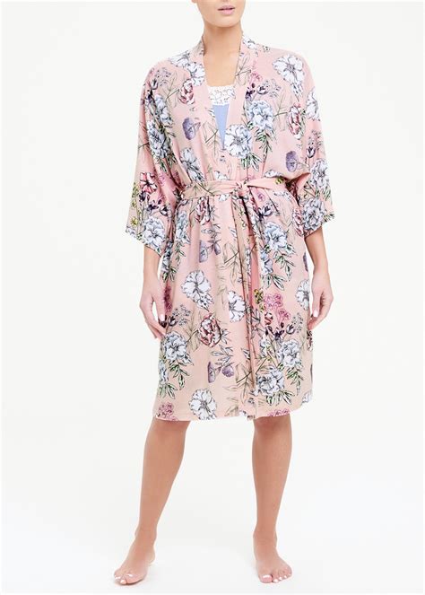 Women Matalan Nightwear And Gowns Floral Super Soft Modal Dressing Gown