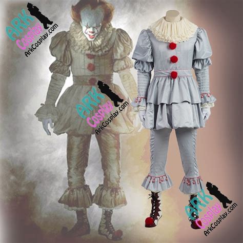 Aliexpress Com Buy Movie Stephen King S It Cosplay Costume Pennywise Cosplay Costume Men
