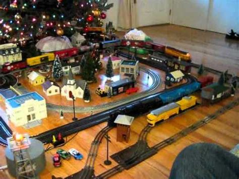 Lionel Christmas Train Layout Stayed With The O Trains This Year The