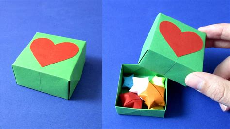 Как сделать коробочку из бумаги 🎁 Оригами коробка - YouTube