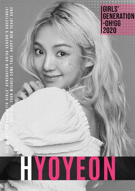 Hyoyeon Girls Generation Oh Gg Season S Greetings 2020 Desk Calendar Postcard Calendar