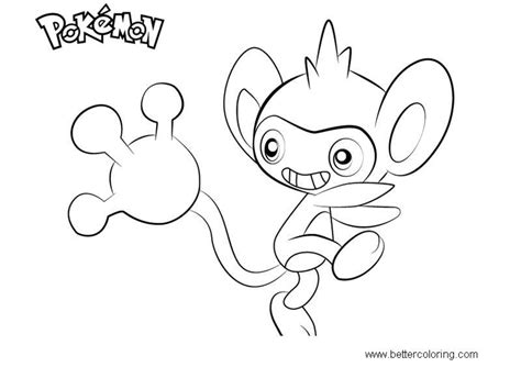 Aipom Pokemon Coloring Pages