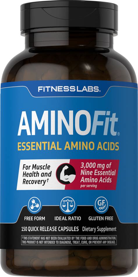 Aminofit Essential Amino Acids 3000 Mg Per Serving 150 Capsules Nutrition Express By