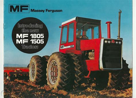 Massey Ferguson Mf 1505 Mf 1805 4 Wheel Drive Tractor Brochure