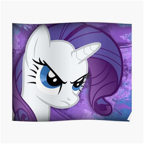 Rarity Angry Poster For Sale By Finaldragonx Redbubble