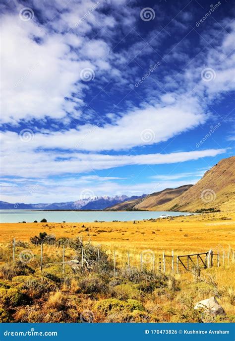 Lake In The Patagonian Andes Stock Photo Image Of Travel Cold 170473826