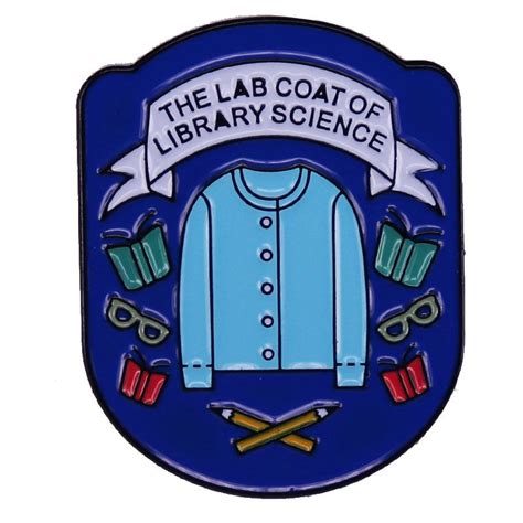 Librarian Coat Lab Coat Of Library Science Enamel Pin Distinct Pins