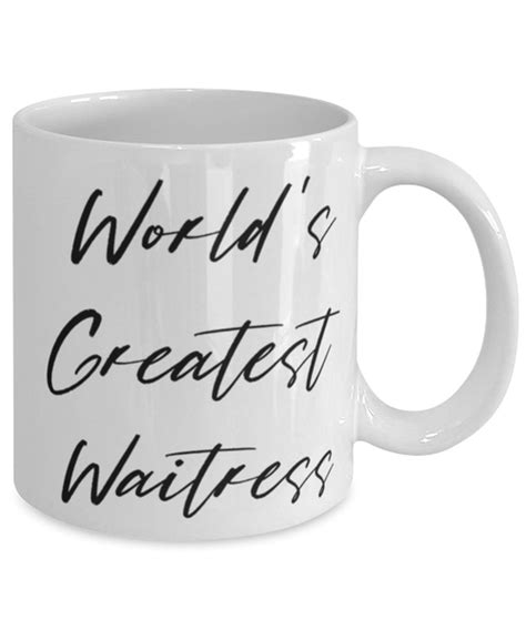 Reusable Waitress Ts World S Greatest Waitress Etsy