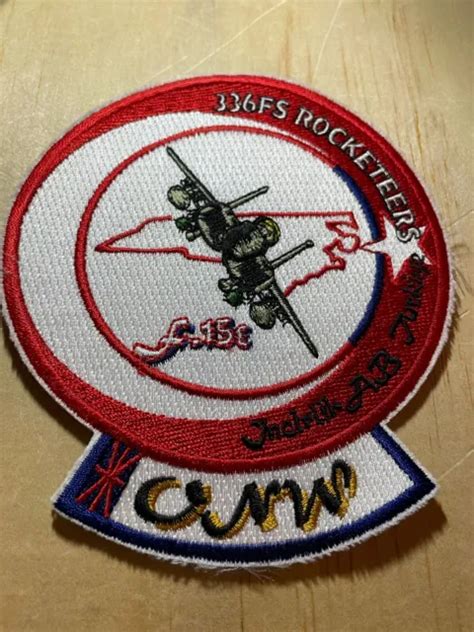 1990s2000s Us Air Force Patch 336th Fs Rocketeers Original F 15e Ang