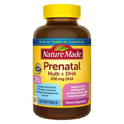 Product Of Nature Made Prenatal Multi Dha Liquid Softgel Multivitamin