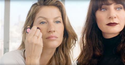 gisele bundchen shows her natural makeup routine video