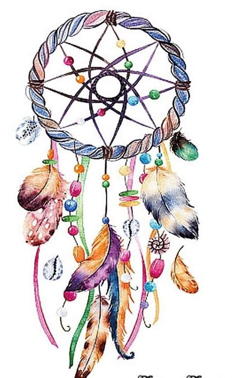 Feathered Dream Catcher 3 Temporary Tattoo Etsy In 2020 Dream