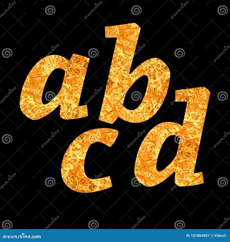 Yellow Letters Of Alphabet Stock Illustration Illustration Of Alphabet