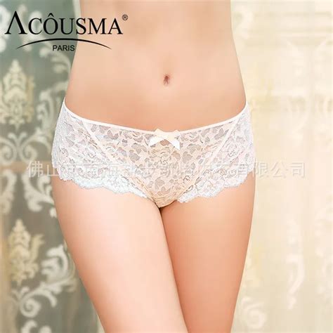White Panties Sexy Lace Briefs Seamless Sheer Underwear Women Plus Size XXL Lingerie See Through