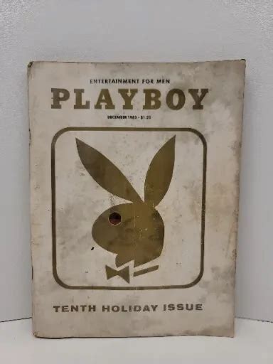 Playboy Magazine December Th Tenth Holiday Issue Intact W