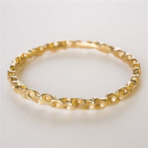 18k Gold Bangle Bracelet Bridal Bracelet Chunky Bracelet Solid Gold