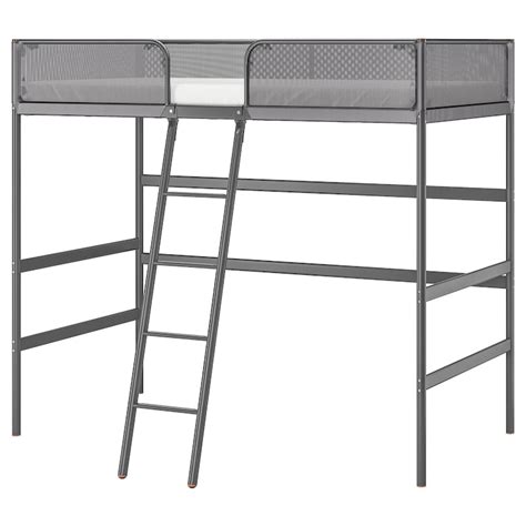 Tuffing Loft Bed Frame Dark Gray Twin Ikea
