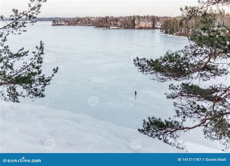 Frozen Lake In Finland During Spring Stock Image Image Of National