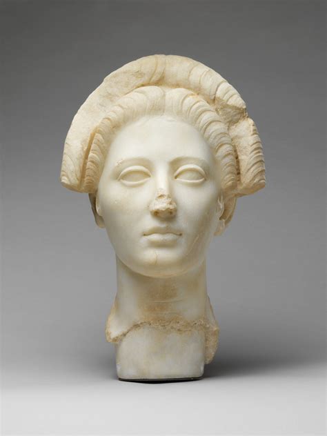 Marble Portrait Of A Young Woman Roman Trajanic The Metropolitan