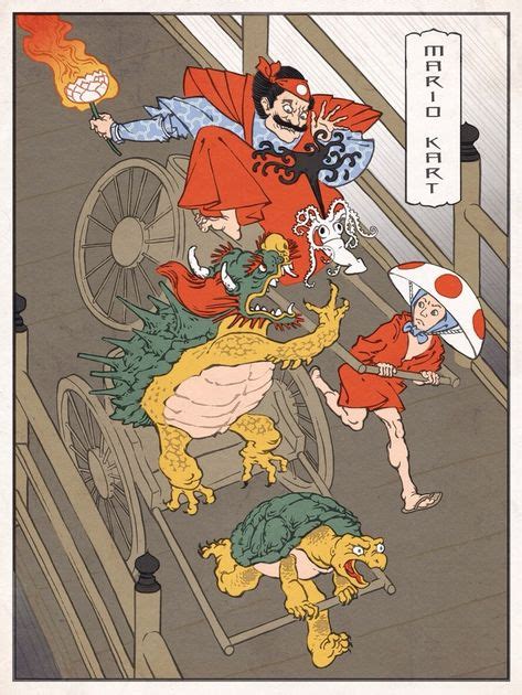 Video Games Re-Imagined As Traditional Japanese Prints | Video game