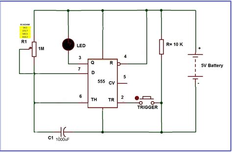 1 Minute 5 Minute 10 Minute And 15 Minute Timer Circuit Diagram 555