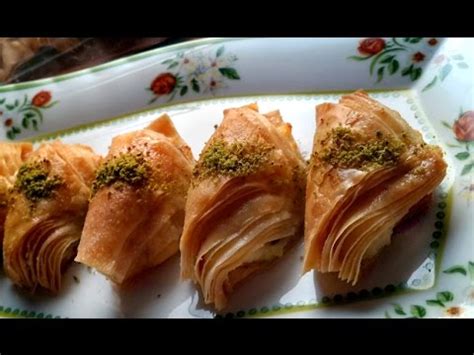 Turkish Shobiyet Baklava Cream Filled Baklava Recipe Şöbiyet