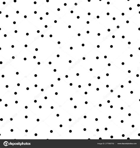 Polka Dot Seamless Vector Pattern Black Background White And Black Polka Dots Background