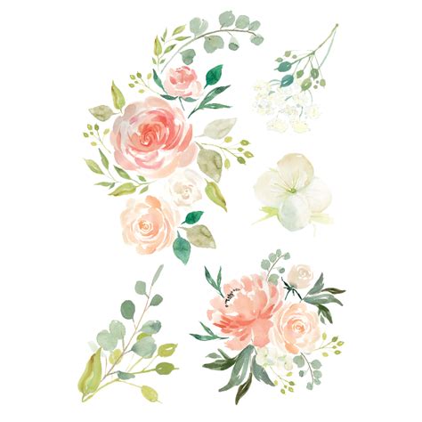 Flowers Vector Watercolor Png Png Mart