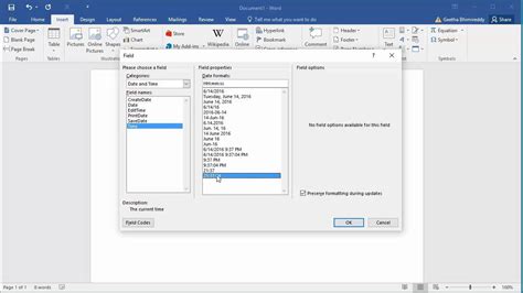 Find the precise duration between two dates and times — down to the second. How to Add Current Date and Time to a document in Word ...