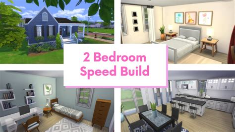 2 Bedroom Speed Build The Sims 4 Youtube